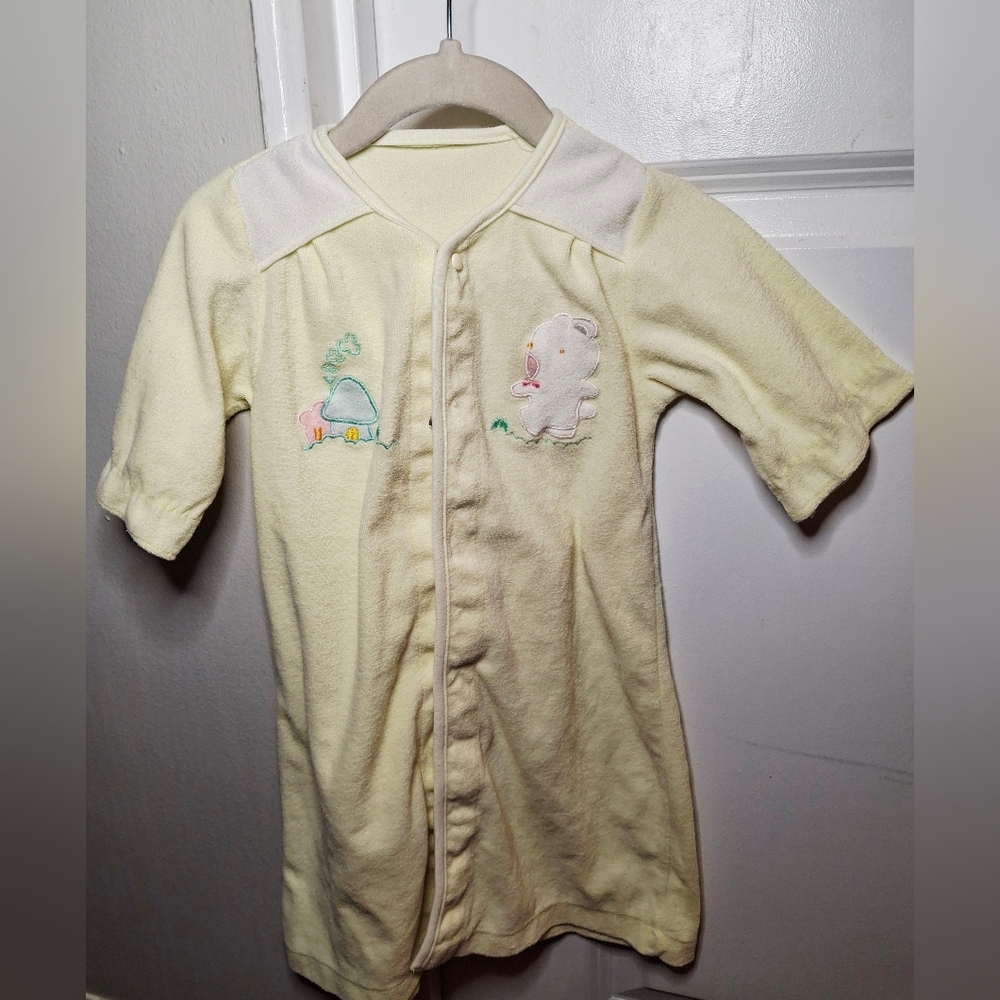 Vintage 80s 🍄🐻Adorable Mushroom Nightgown (3-6 mo)